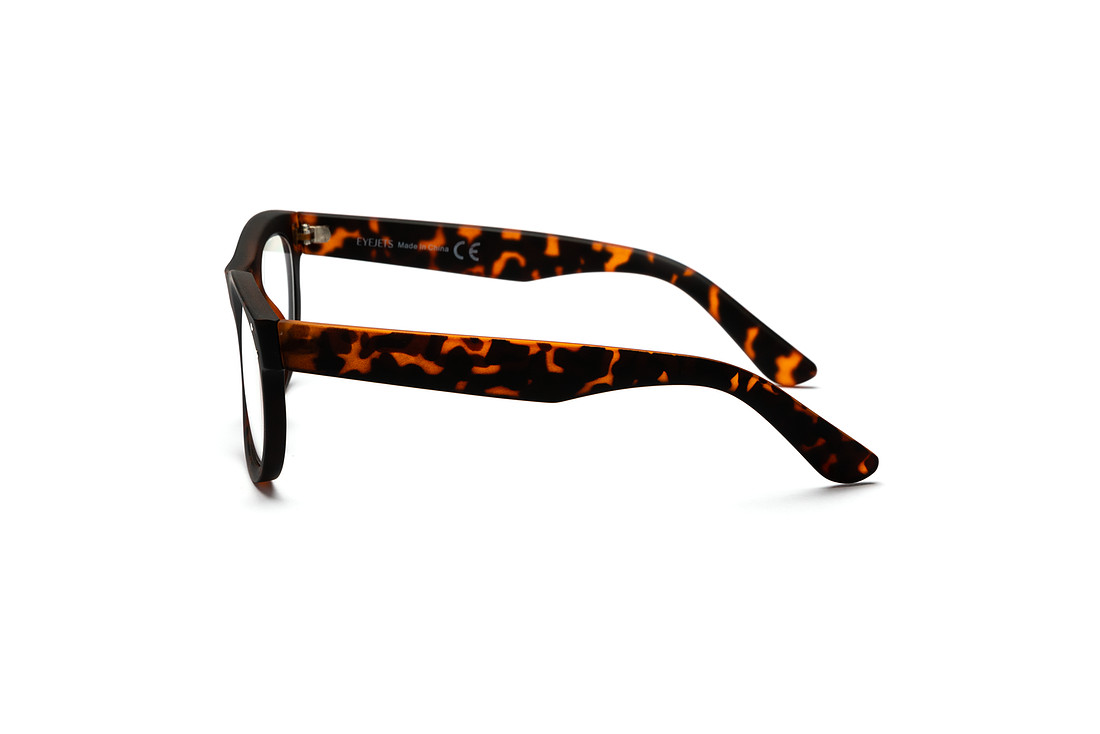 eyeglasses photographed on a white background with professional editing and lighting