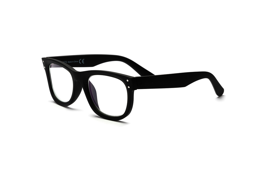 eyeglasses photographed on a white background with professional editing and lighting
