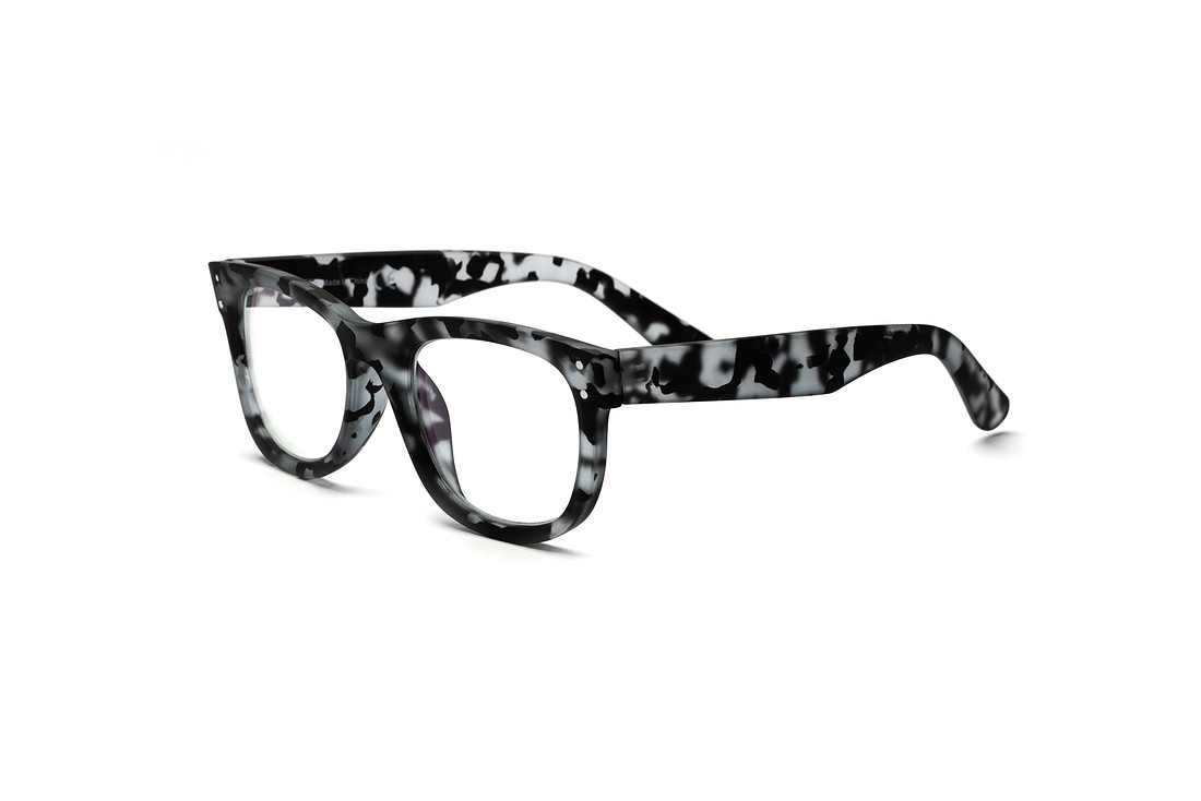 eyeglasses photographed on a white background with professional editing and lighting