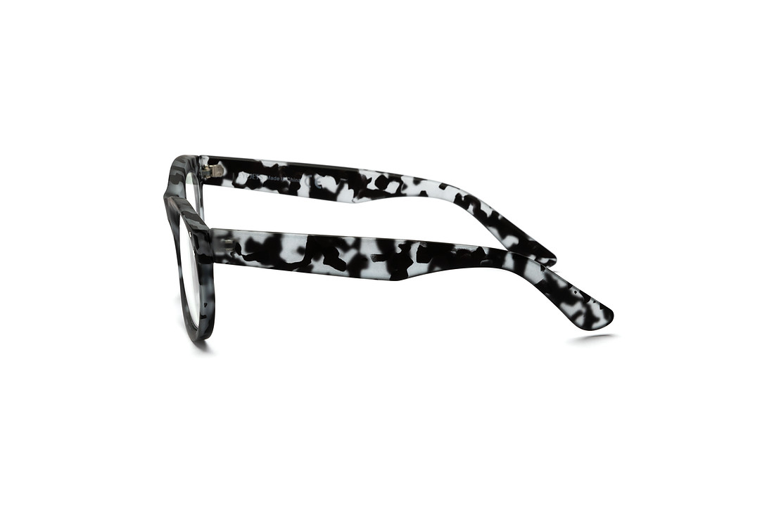 eyeglasses photographed on a white background with professional editing and lighting